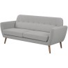 Canapé - 3 places - LILLY - Tissu Gris clair - 193 x 79 x 86 cm - SEN