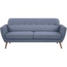 Canapé - 3 places - LILLY - Tissu Bleu clair - 193 x 79 x 86 cm - SEN