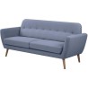 Canapé - 3 places - LILLY - Tissu Bleu clair - 193 x 79 x 86 cm - SEN