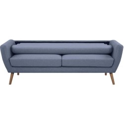 Canapé - 3 places - LILLY - Tissu Bleu clair - 193 x 79 x 86 cm - SEN