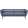 Canapé - 3 places - LILLY - Tissu Bleu clair - 193 x 79 x 86 cm - SEN