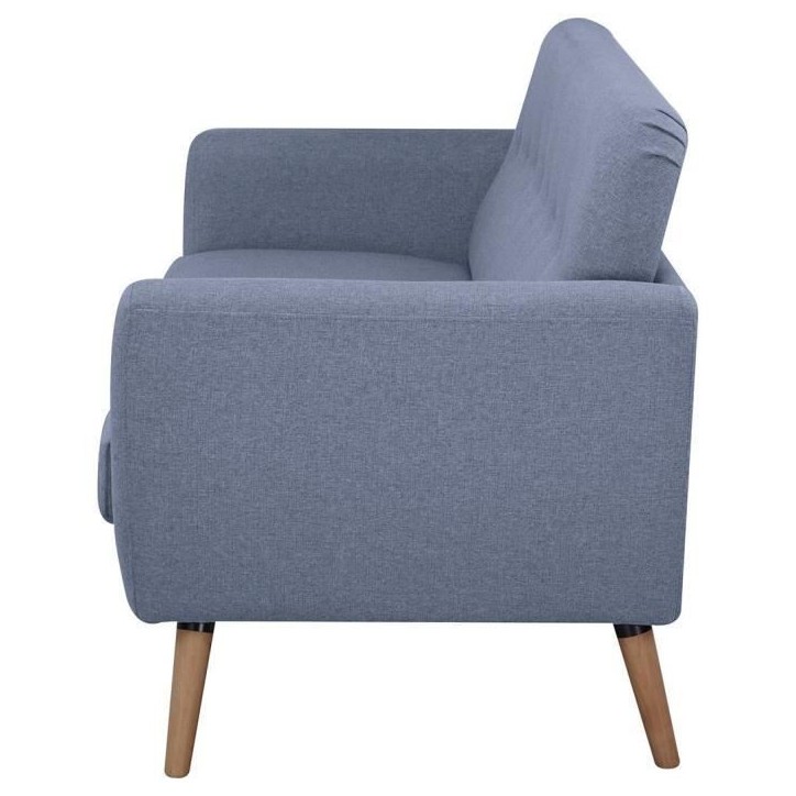 Canapé - 3 places - LILLY - Tissu Bleu clair - 193 x 79 x 86 cm - SENHO
