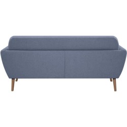 Canapé - 3 places - LILLY - Tissu Bleu clair - 193 x 79 x 86 cm - SEN