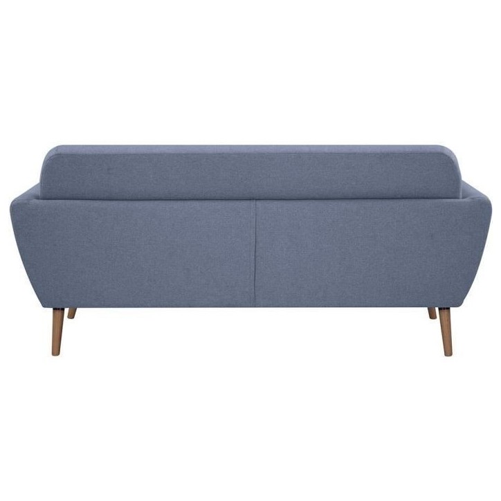 Canapé - 3 places - LILLY - Tissu Bleu clair - 193 x 79 x 86 cm - SENHO