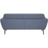 Canapé - 3 places - LILLY - Tissu Bleu clair - 193 x 79 x 86 cm - SEN