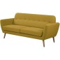 Canapé - 3 places - LILLY - Tissu Moutarde - 193 x 79 x 86 cm - SENHO