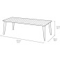 Table de jardin - rectangulaire - gris graphite - en résine - 8 a 10 personnes - Lima - Allibert by KETER