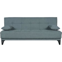 Banquette convertible 3 places - LIMRA - Tissu menthe- 2 coussins - 19