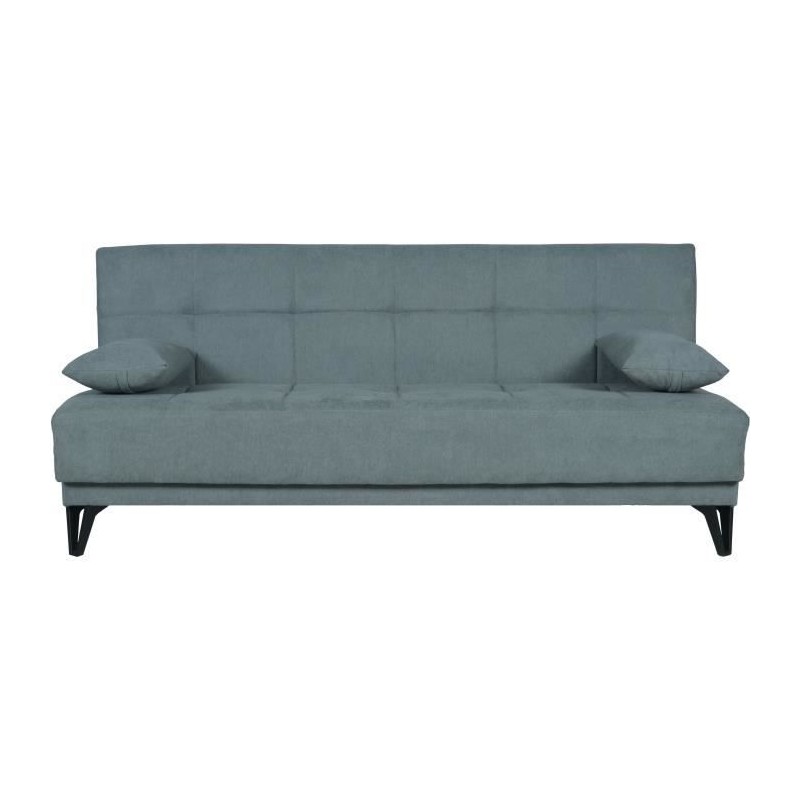 Banquette convertible 3 places - LIMRA - Tissu menthe- 2 coussins - 19 Banquette convertible 3 places - LIMRA - Tissu menthe- 2 coussins - 19