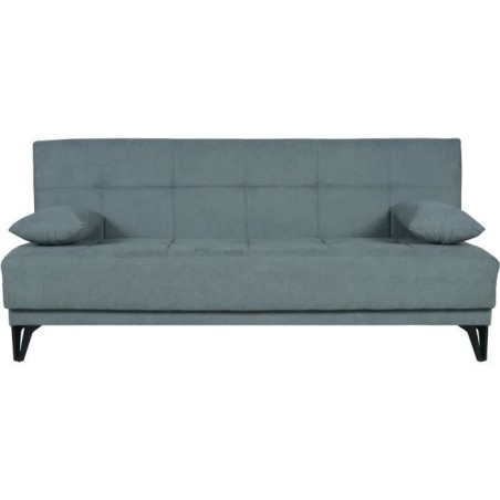 Banquette convertible 3 places - LIMRA - Tissu menthe- 2 coussins - 19