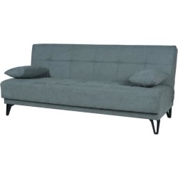 Banquette convertible 3 places - LIMRA - Tissu menthe- 2 coussins - 19