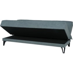 Banquette convertible 3 places - LIMRA - Tissu menthe- 2 coussins - 19