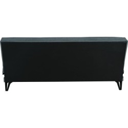 Banquette convertible 3 places - LIMRA - Tissu menthe- 2 coussins - 19