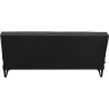 Banquette convertible 3 places - LIMRA - Tissu gris clair - 2 coussins