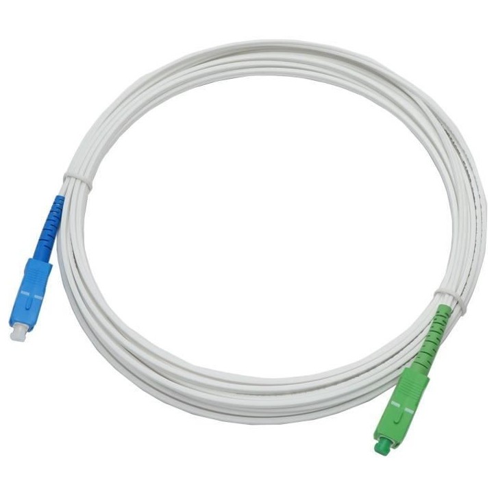 Câble fibre optique SC-APC / SC-UPC - LINEAIRE - FB125I - Pour Freebox - 15 m