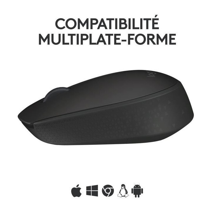 Souris - Sans Fil - Logitech - M171 - Noir - Ambidextre