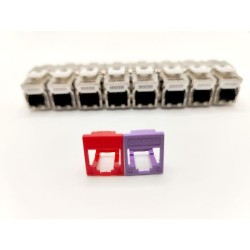 Pack de 8 noyaux keystone RJ45 Cat.6a - LINEAIRE - PRC624AK8 - 2 avec