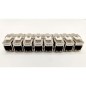 Pack de 8 noyaux keystone RJ45 Cat.6a - LINEAIRE - PRC624AK8 - 2 avec façades colorées