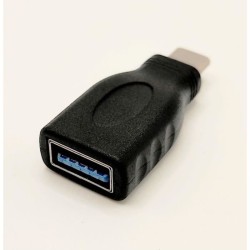 Adaptateur monobloc USB-C mâle / A 3.0 femelle - LINEAIRE - AD331