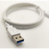 Câble USB-C 3.1 mâle / USB A mâle - LINEAIRE - PCUSB315BB - 1 m