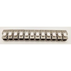 Pack de 12 noyaux keystone RJ45 Cat.6a - LINEAIRE - PR24AS12 - Court -