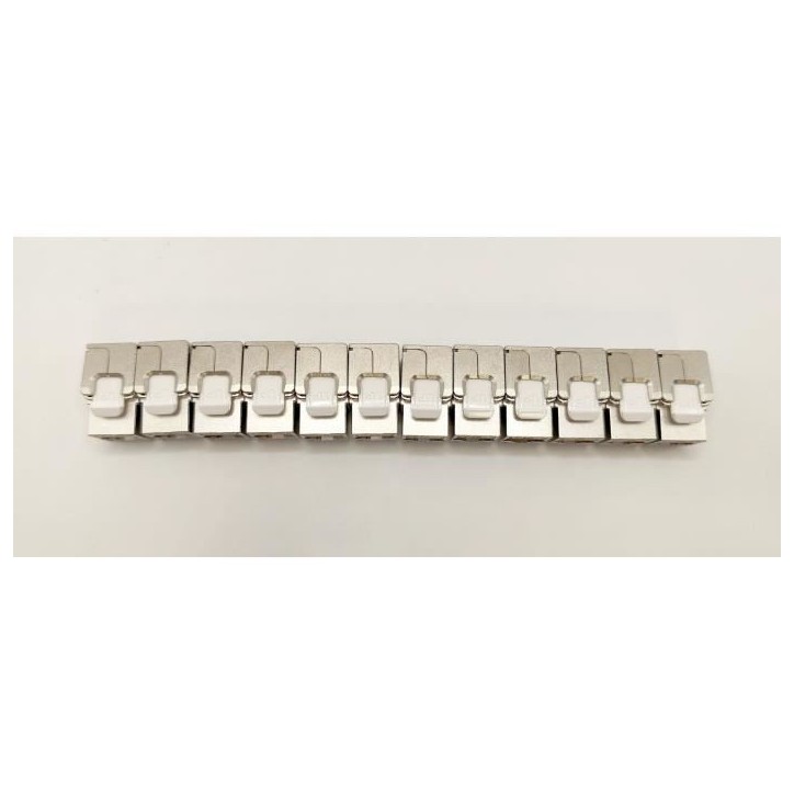 Pack de 12 noyaux keystone RJ45 Cat.6a - LINEAIRE - PR24AS12 - Court - Blindé