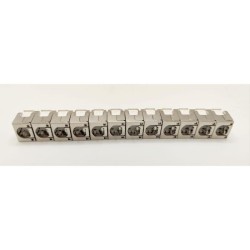 Pack de 12 noyaux keystone RJ45 Cat.6a - LINEAIRE - PR24AS12 - Court -