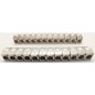 Pack de 24 noyaux keystone RJ45 Cat.6a - LINEAIRE - PR24AS24 - Court - Blindé
