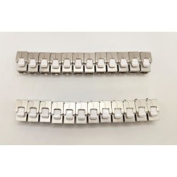 Pack de 24 noyaux keystone RJ45 Cat.6a - LINEAIRE - PR24AS24 - Court -