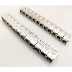 Pack de 24 noyaux keystone RJ45 Cat.6a - LINEAIRE - PR24AS24 - Court -