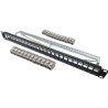 Panneau de brassage 24 ports + 24 noyaux keystone RJ45 Cat.6a - LINEAI