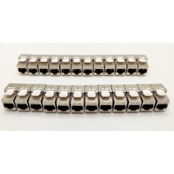 Panneau de brassage 24 ports + 24 noyaux keystone RJ45 Cat.6a - LINEAI