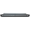 Panneau de brassage 24 ports + 24 noyaux keystone RJ45 Cat.6a - LINEAI