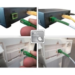 Câble fibre optique SC-APC / SC-APC - LINEAIRE - FB122I - Pour Orange