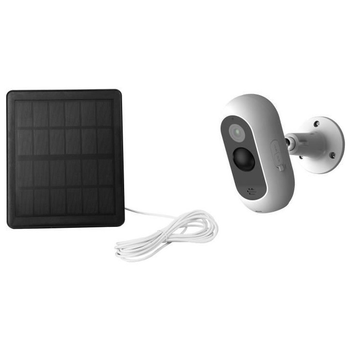 Caméra solaire Wi-Fi - LINK2HOME - HD 1080P, angle 110°, vision nocturne Caméra solaire Wi-Fi - LINK2HOME - HD 1080P, angle 110°, vision nocturne