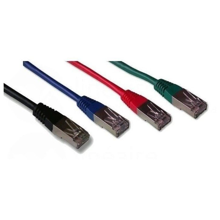 LINEAIRE KITPC6A Pack 4 câbles RJ45 Cat.6 - 0,5m
