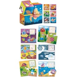 Jeu éducatif 2-en-1 - LISCIANI - Montessori Baby Bois - Cubes et logi
