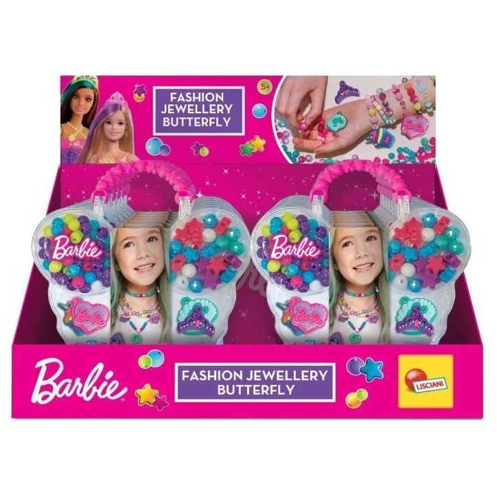 Boîte a Bijoux - LISCIANIGIOCHI - Papillon Barbie - Des 8 ans Boîte a Bijoux - LISCIANIGIOCHI - Papillon Barbie - Des 8 ans