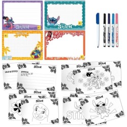 Kit de dessin - LISCIANIGIOCHI - STITCH - Feutres parfumés - Crayons