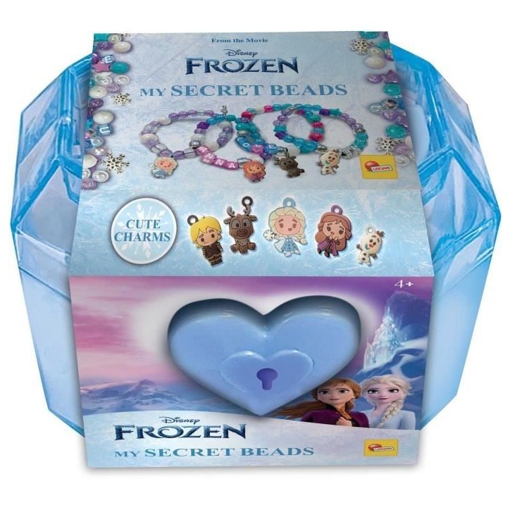 Coffret Bijoux - LISCIANIGIOCHI - LA REINE DES NEIGES - Coffret avec serrure, perles et breloques Coffret Bijoux - LISCIANIGIOCHI - LA REINE DES NEIGES - Coffret avec serrure, perles et breloques