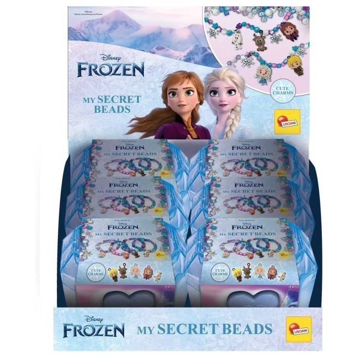 Coffret Bijoux - LISCIANIGIOCHI - LA REINE DES NEIGES - Coffret avec serrure, perles et breloques Coffret Bijoux - LISCIANIGIOCHI - LA REINE DES NEIGES - Coffret avec serrure, perles et breloques