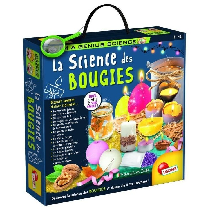 Génius Science - loisirs créatifs - la science des bougies ludiques - LISCIANI Génius Science - loisirs créatifs - la science des bougies ludiques - LISCIANI