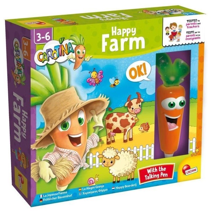 Ferme - Stylo parlant - CAROTINA - Découverte des animaux, Stylo interactif
