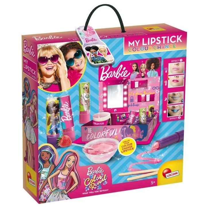 Rouge a levres a personnaliser - Barbie - LISCIANI GIOCHI - Enfant - Blanc - Arômes naturels Rouge a levres a personnaliser - Barbie - LISCIANI GIOCHI - Enfant - Blanc - Arômes naturels