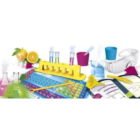 Laboratoire chimie - LISCIANI - I'm a Genius - Secrets de la chimie - 50 expériences - Matériel complet - Activités sûres