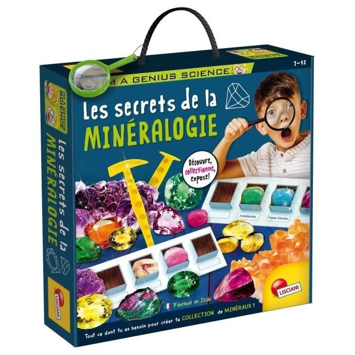Les secrets de la minéalogie - Kit Scientifique - I'M A GENIUS - Minéraux authentiques Les secrets de la minéalogie - Kit Scientifique - I'M A GENIUS - Minéraux authentiques