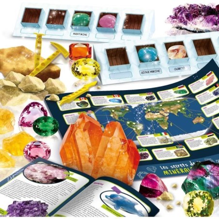 Les secrets de la minéalogie - Kit Scientifique - I'M A GENIUS - Minéraux authentiques
