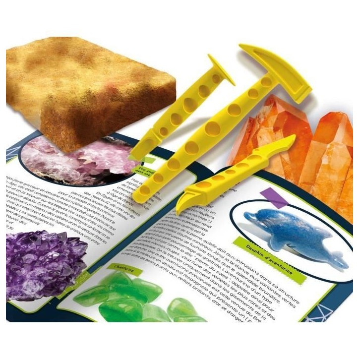 Les secrets de la minéalogie - Kit Scientifique - I'M A GENIUS - Minéraux authentiques Les secrets de la minéalogie - Kit Scientifique - I'M A GENIUS - Minéraux authentiques