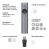Pointeur - Logitech - Spotlight - Compatible avec Windows / Apple / Li