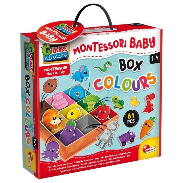 Box Colours - jeux d'apprentissage - basé sur la méthode Montessori - LISCIANI Box Colours - jeux d'apprentissage - basé sur la méthode Montessori - LISCIANI